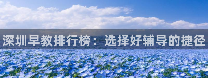 恒行2卫74OOO5：深圳早教排行榜：选择好辅导的捷径