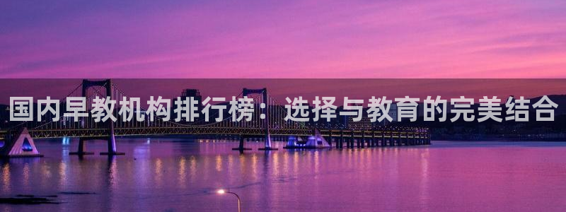 恒行娱乐老板推荐5ll533主管：国内早教机构排行榜：选择与教育的完美结合