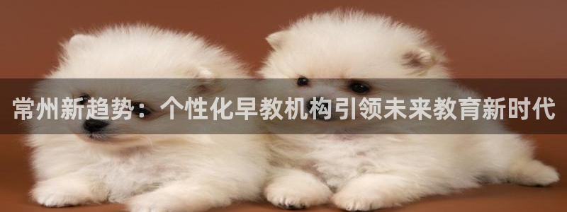 恒行娱乐吴74OOO5：常州新趋势：个性化早教机构引领未来教育新时代
