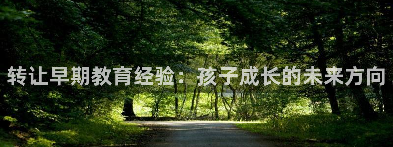 恒行娱乐吴74OOO5：转让早期教育经验：孩子成长的未来方向