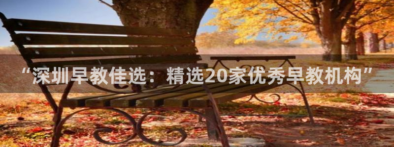 恒行娱乐芍皇74ooo5蛹：“深圳早教佳选：精选20家优秀早教机构”