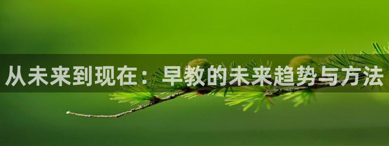 恒行5:从未来到现在:早教的未来趋势与方法
