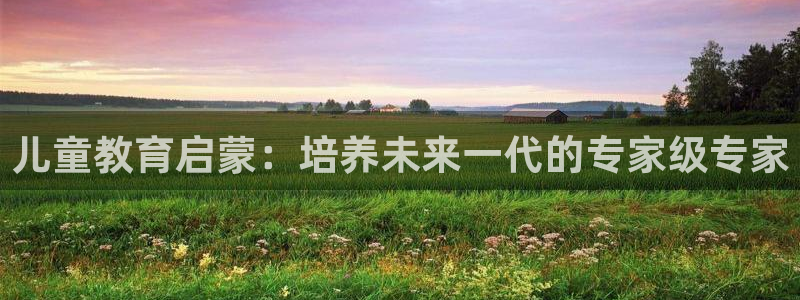 恒行娱乐掏沂74ooo5弛:儿童教育启蒙:培养未来一代的专家级专家