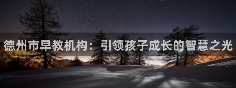 恒行2许74OOO5:德州市早教机构:引领孩子成长的智慧之光