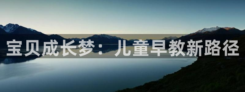 恒行2杨74OOO5:宝贝成长梦:儿童早教新路径