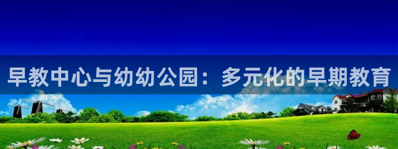 恒行娱乐寻问74 5：早教中心与幼幼公园：多元化的早期教育
