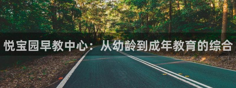 恒行娱乐寻问74 5：悦宝园早教中心：从幼龄到成年教育的综合