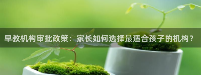 恒行开户娱乐赞议6ll5l:早教机构审批政策:家长如何选择最适合孩子的机构?